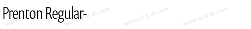 Prenton Regular字体转换 Prenton Regular字体转换